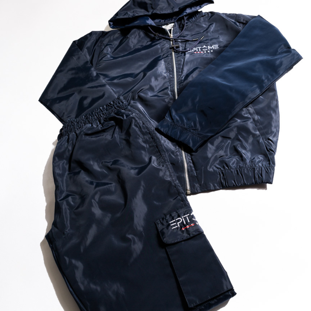 Full zip windbreaker set