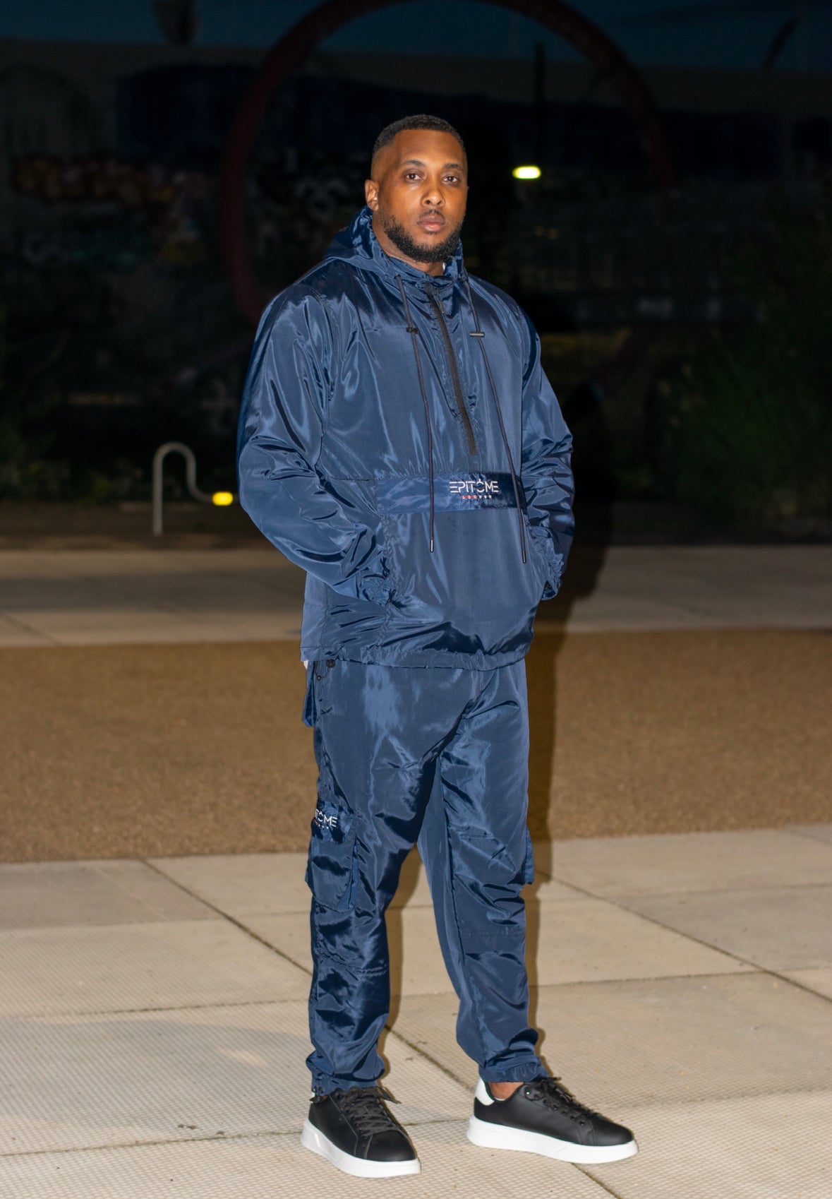 Half zip Windbreaker set